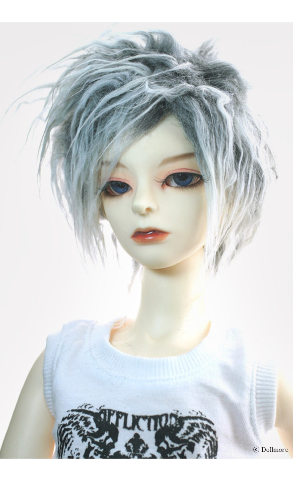 (8-9) Mohair Free style wig - Gray [last][D4]