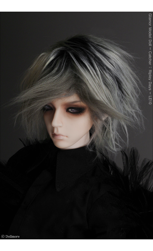 (8-9) Mohair Two Tone style wig - Black