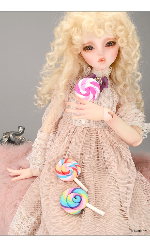 Rainbow Sweet Lollipop Candy (Pink W)[F2-4-4]