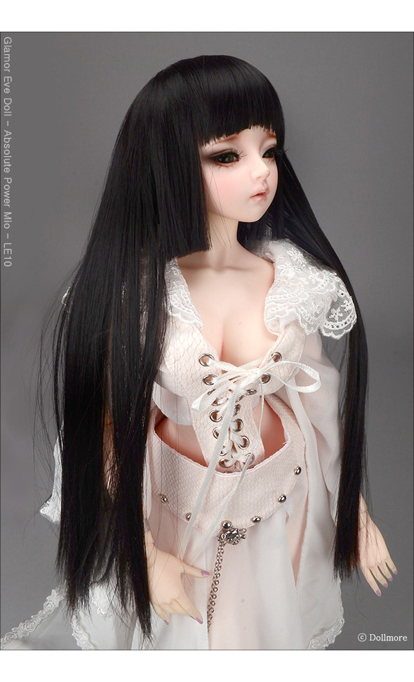 (8-9) Hime Long Wig (Black)