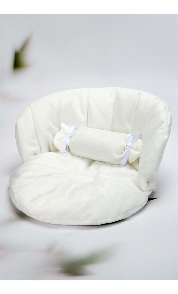 1/6 Scale Cushion For Bird Cage Style Iron Chair (쿠션 White)