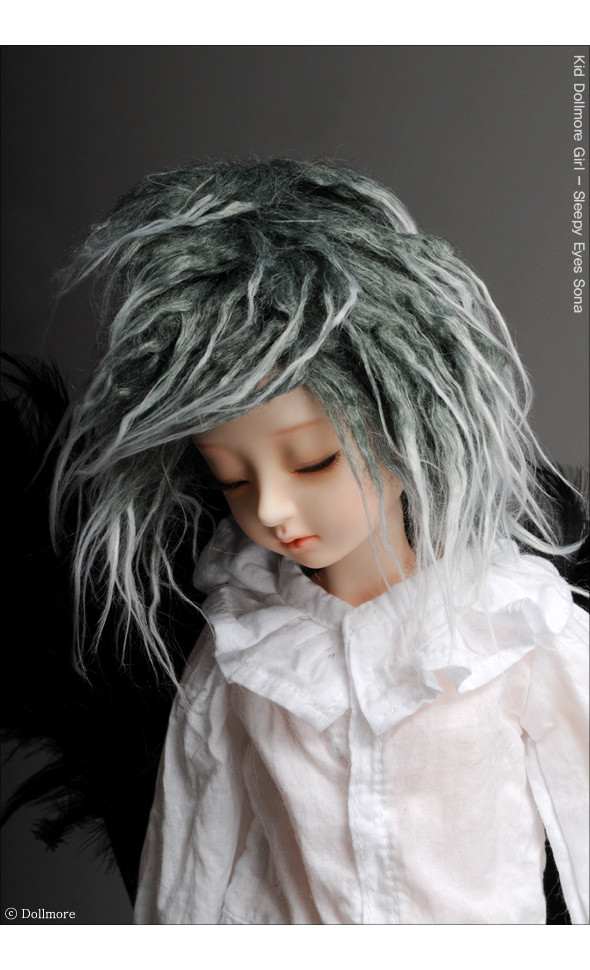 (7-8) Mohair Free Style Wig (M.Gray)
