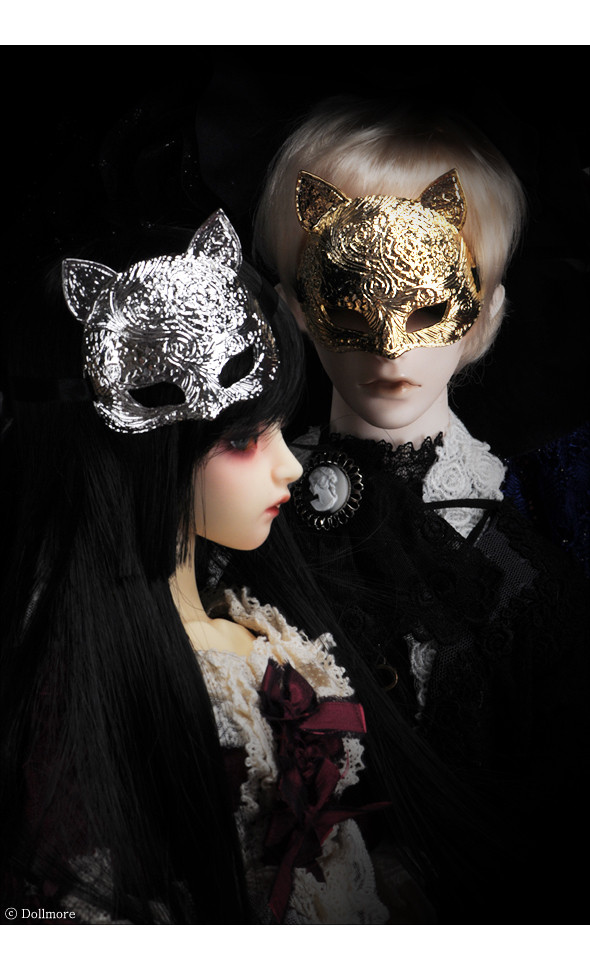 All Size - Cat Grassi Mask (White Gold)