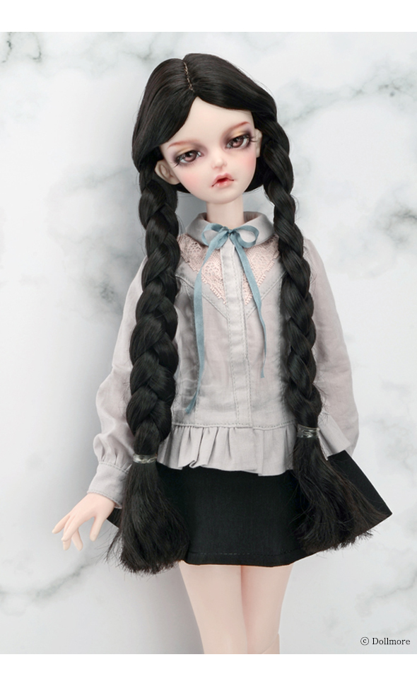 (7-8) Shirley Pgtail Wig (Black)