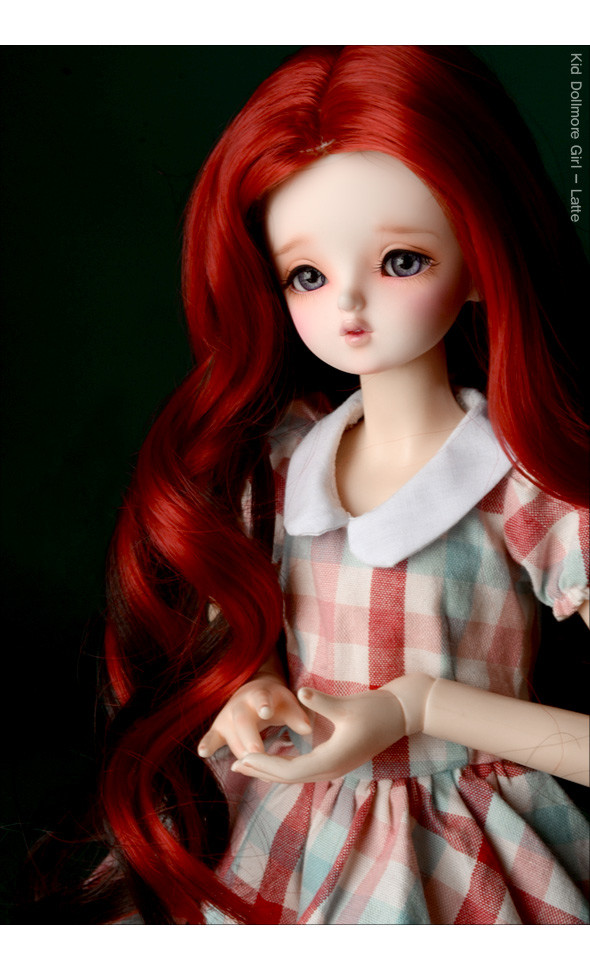(7-8) Sat Two color long Wig (Red)