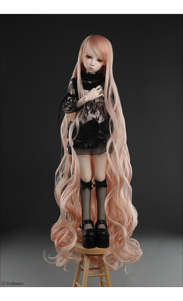 (7-8) Rapunzell Long Wig (Coral)