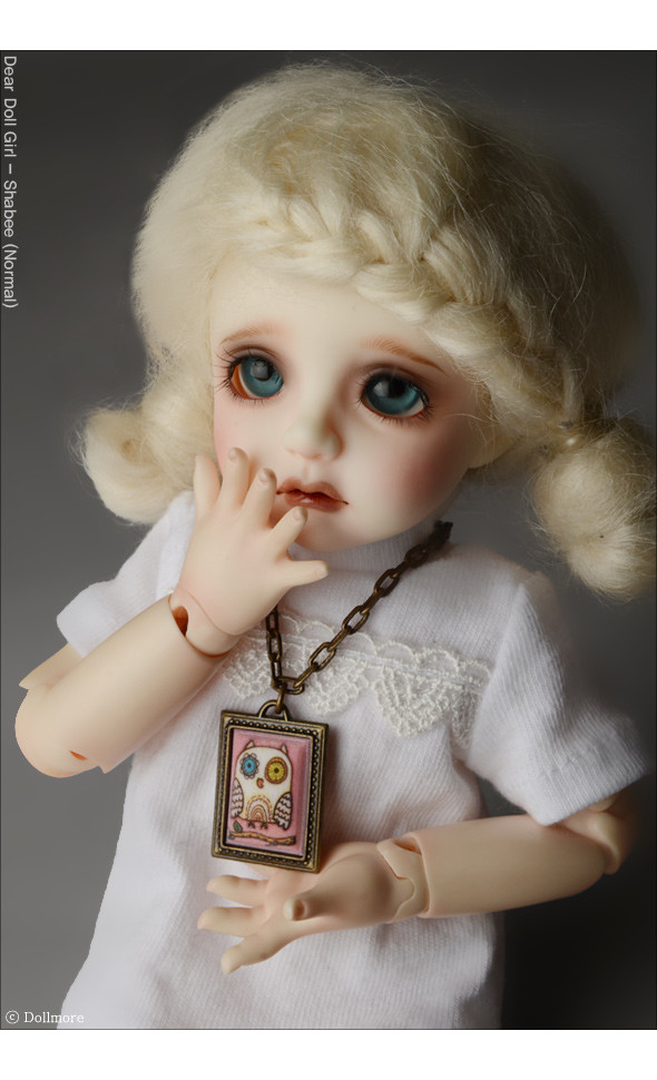 MSD & SD Size - Owl Pink Necklace (Entique Gold)