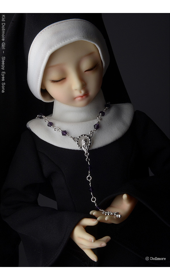 MSD & SD Size - Salvation Rosario Necklace (V/White)