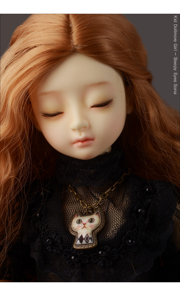 MSD & SD Size - Tidy Cat Necklace (Entique Gold)