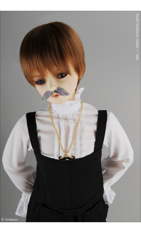 MSD Size - RRL Mustache Necklace (Yellow Gold)