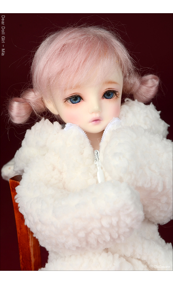 (6-7) Guyomi Mohair Wig (Pink)