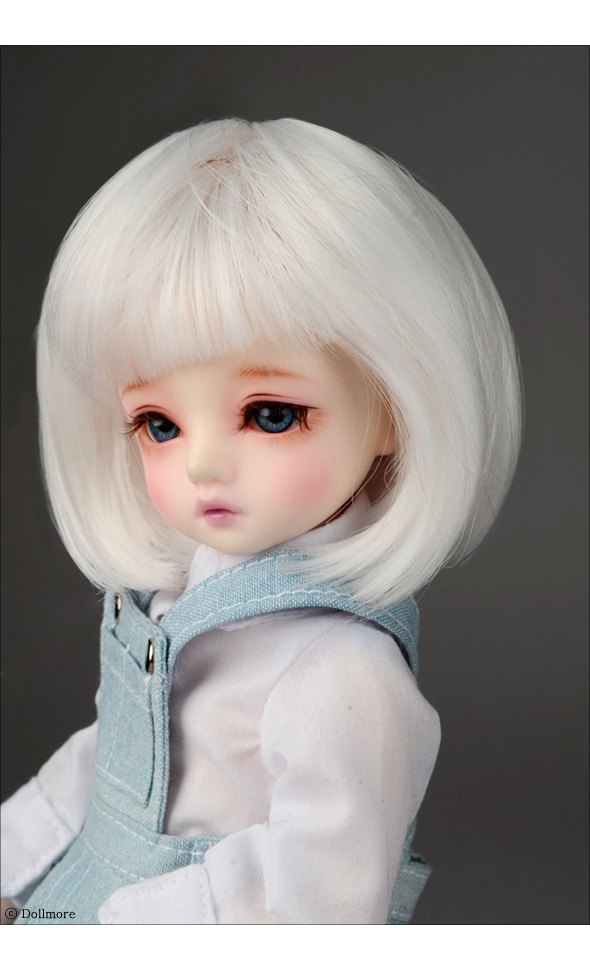 (6-7) Pageboy Cut Wig (White)