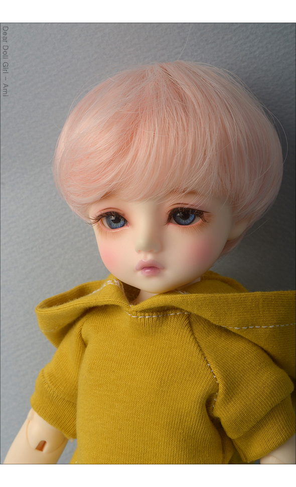 (6-7) Zeke Short Cut Wig (Pink)