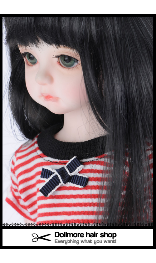 (7) Long Straight Wig (Black)