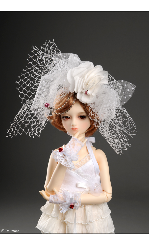 MSD - C & Gauze Bridal Veil (White)