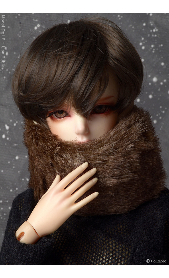 All Size - Echo Fur Muffler (Brown)