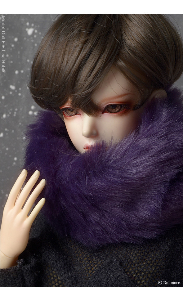 All Size - Echo Fur Muffler (Violet)
