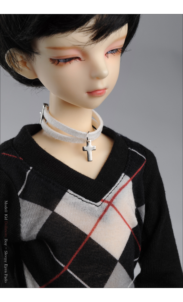 MSD - Line Cross Choker (White)