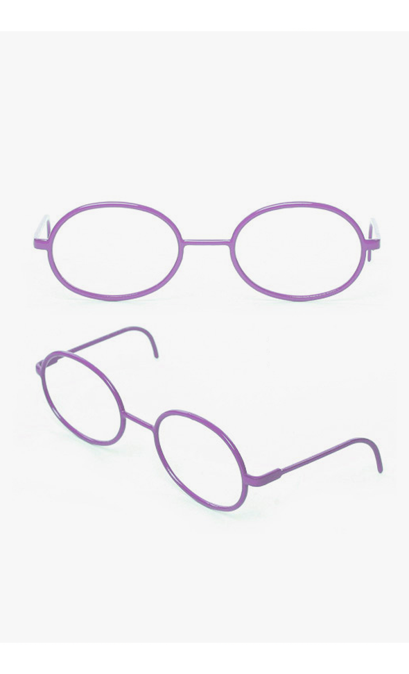 블라이스 Size - Round Steel Lensless Frames (Violet)