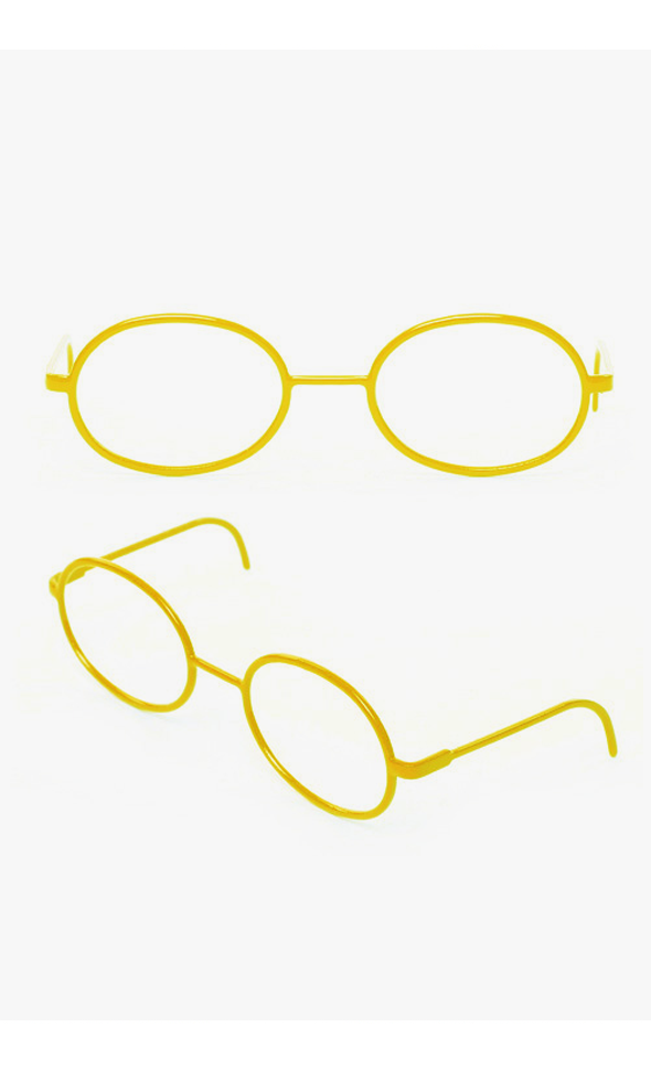 블라이스 Size - Round Steel Lensless Frames (Yellow)