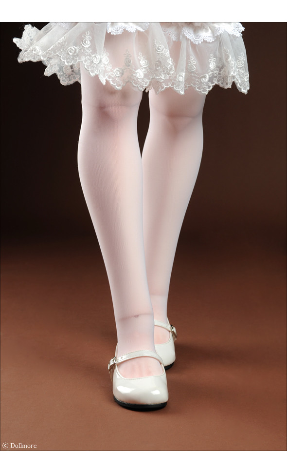 Trinity Doll - Basic Meryjane Shoes (Enamel White)