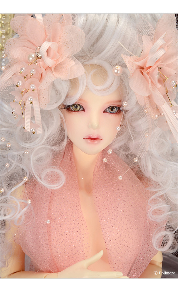 Flower Pearl Head Deco Pin (Pink)