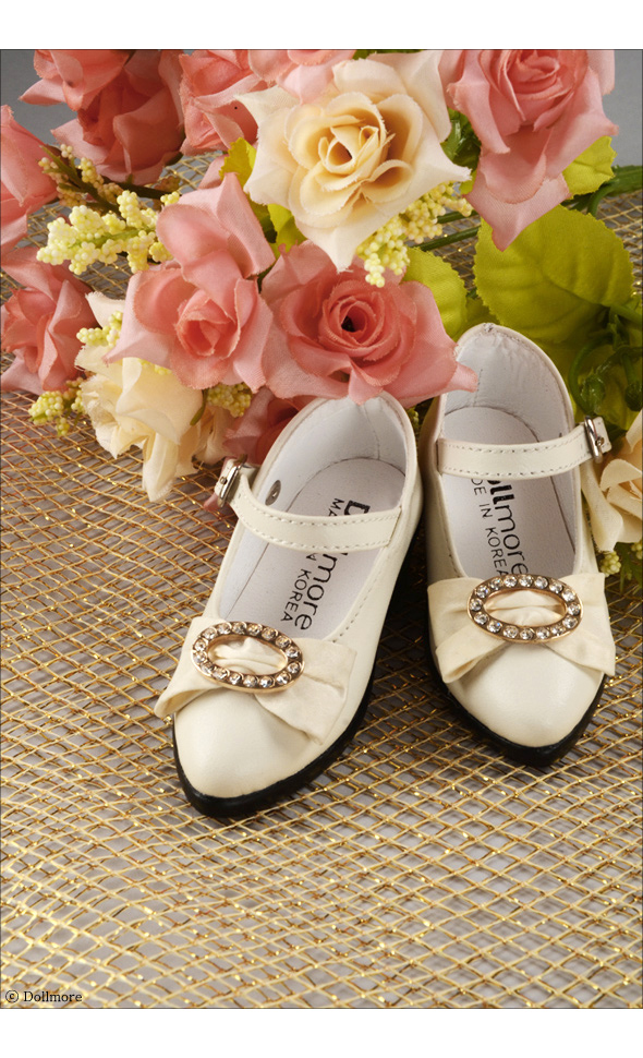 Illua Doll Shoes -  Jewellery Shoes (Ivory)