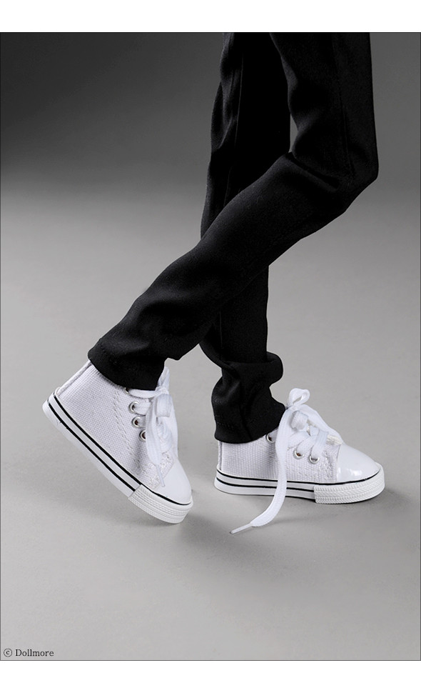 Model Doll Girl & SD Boy size - Love Sneakers (White)