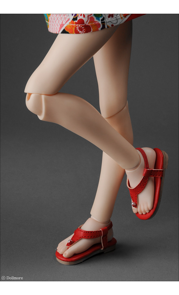 MSD - DM Flip Flop Shoes (Red)
