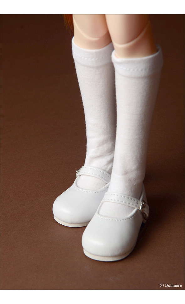 MSD - Macaron Mary Jane Shoes (White)[C1-4-6]