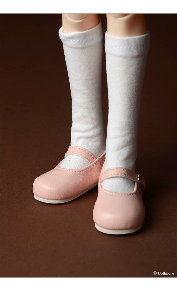 MSD - Macaron Mary Jane Shoes (Pink)