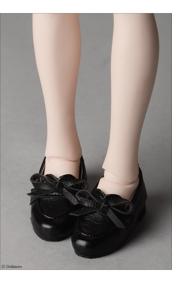 Grace Doll Size -Ribbon Loafer  (Black)