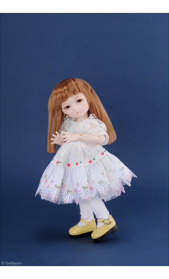 Dear Doll Size - Basic Girl Shoes (Yellow Enamel) [K8]