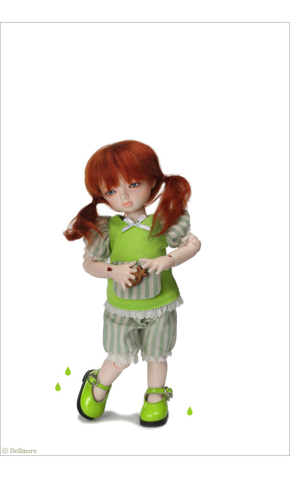 Dear Doll Size - Basic Girl Shoes (Green Enamel) [K8]
