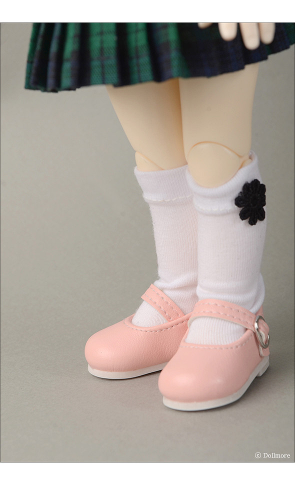 Dear Doll Size - Macaron Mary Jane Shoes (Pink)