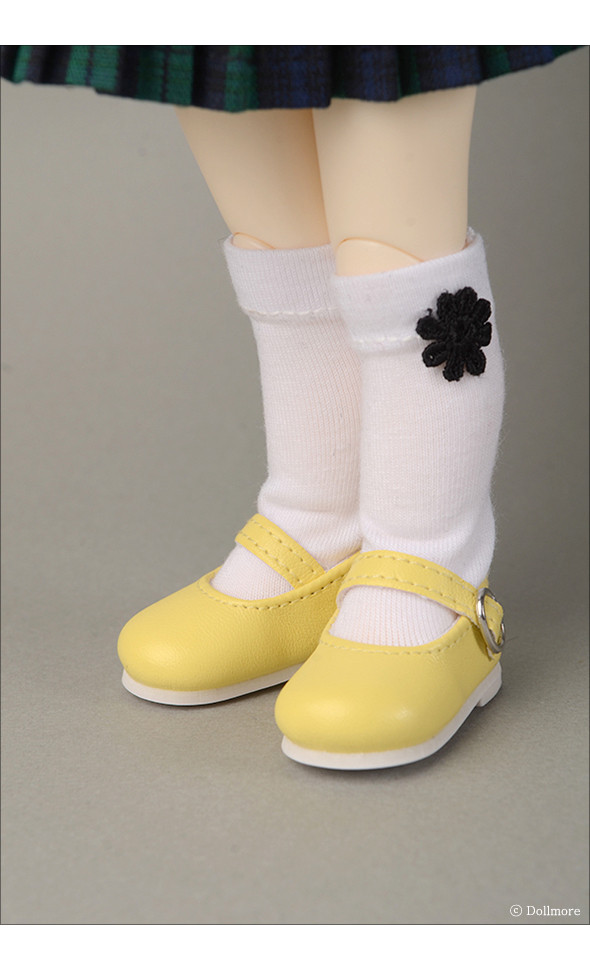 Dear Doll Size - Macaron Mary Jane Shoes (Yellow)