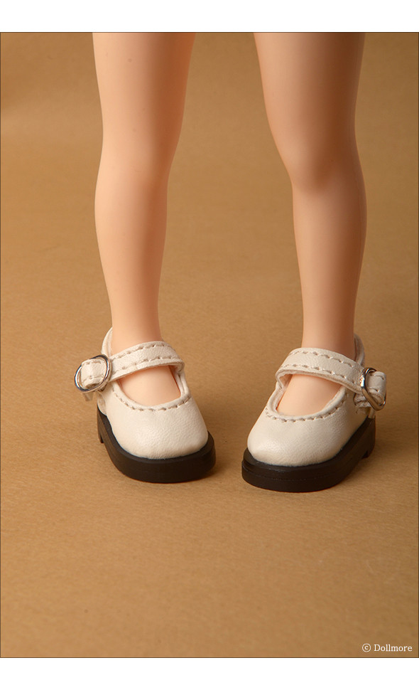 Mona Doll - Basic Girl Shoes (White)
