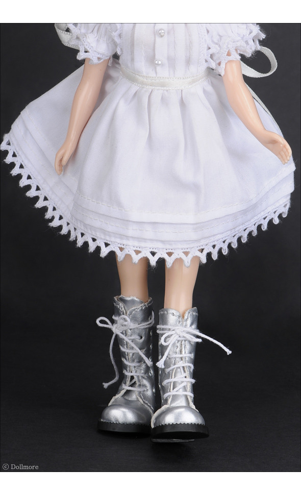 12 inch Long Wed Boots (Silver) [C2-6-7]
