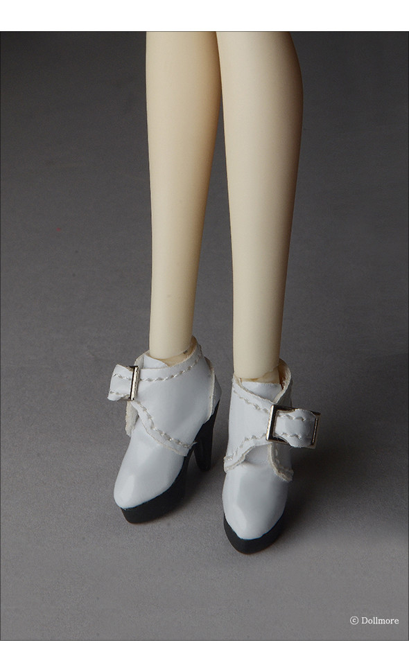 12 inch Lala Booties (White)