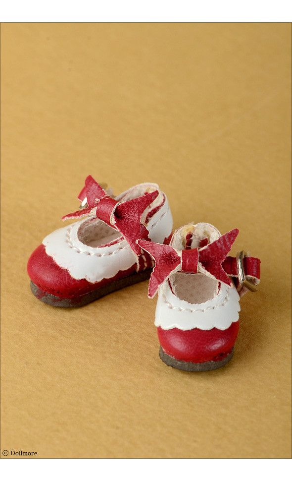 12 inch Len Ribbon Shoes (Red)