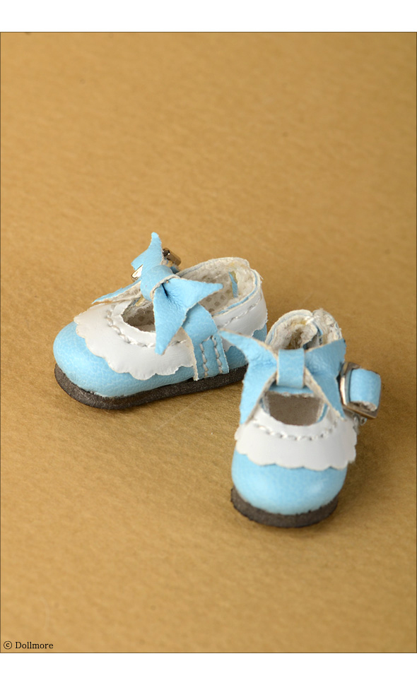 12 inch Len Ribbon Shoes (Sky)