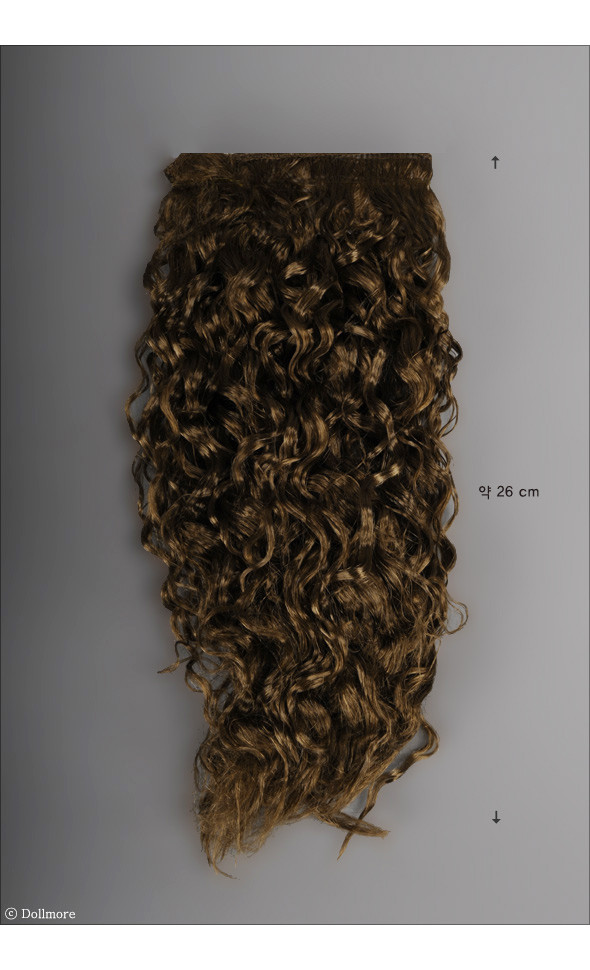 Mohair Soft Long Wave string Hair : Brown (SM916)