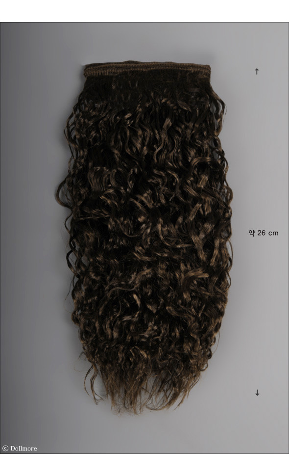 Mohair Soft Long Wave string Hair : D.Brown (SM4)