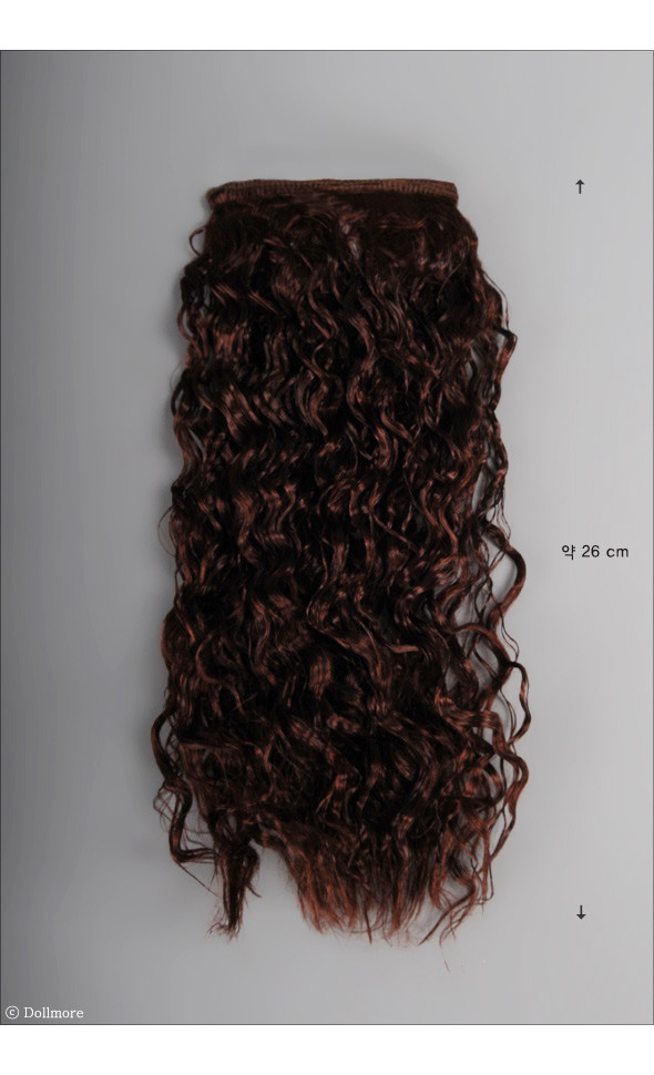 Mohair Soft Long Wave string Hair : R.Brown (SM35)