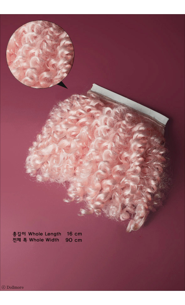 Mohair Wave string Hair(B-type): L pink (SM108)