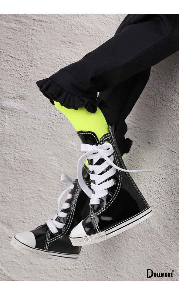 MSD - Long Sneakers (Enamel Black)