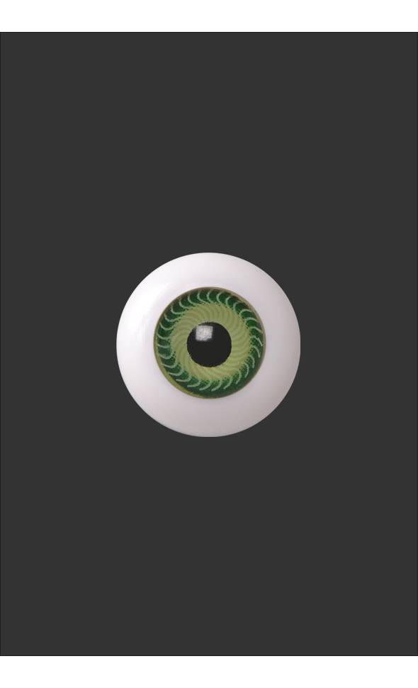 Half-Round Acrylic Eyes 16mm - Green