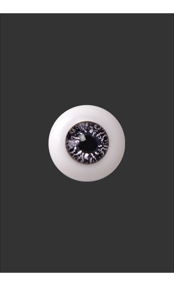 Half-Round Acrylic Eyes 16mm - Black