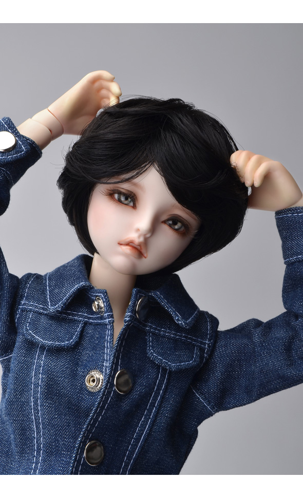 (7-8) Saiz Cut Wig (Black)