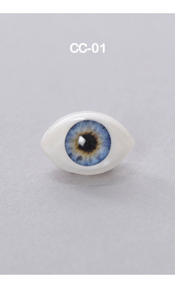 12mm - Optical Crystal Oval Acrylic Eyes (CC01) [N6-2-1]